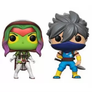 Image of Capcom vs Marvel Gamora vs Strider EXC 2-Pack Pop! Vinyl Figures