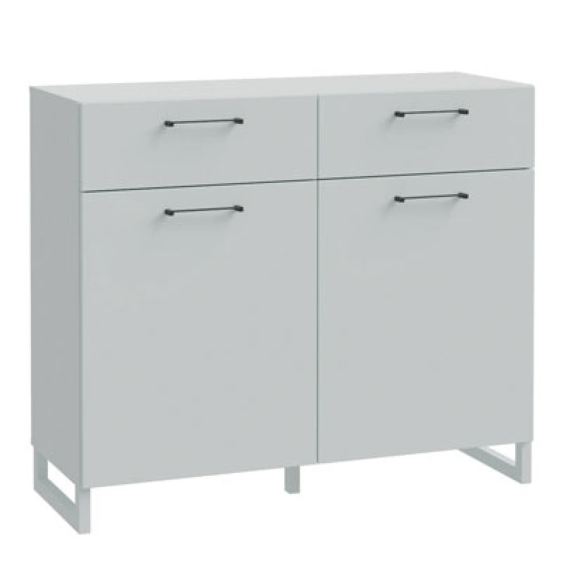 Image of Furniture To Go Sali 2 Door 2 Drawer Chest In Light Grey