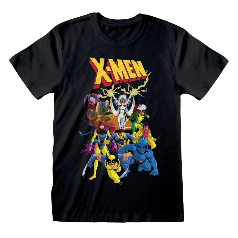 Image of X-Men Mens Comic T-Shirt in True Black Size: Small True Black Male S