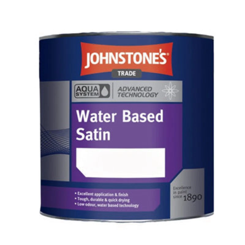 Image of Johnstone's Trade Johnstones Trade Aqua Satin Brilliant White 1L