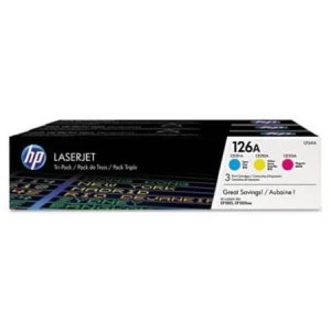 Image of HP 126A Tri Colour Laser Toner Ink Cartridge