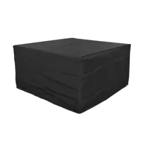Image of Cozy Bay Black Premium 8 Seater Cube Set Cover
