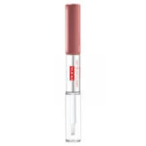 Image of PUPA Made To Last Waterproof Lip Duo - Liquid Lip Colour and Top Coat - Natural Brown 4ml