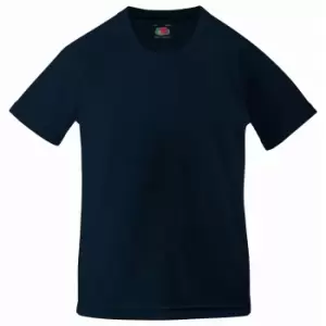 Image of Fruit Of The Loom Childrens Unisex Performance Sportswear T-Shirt (5-6) (Deep Navy)