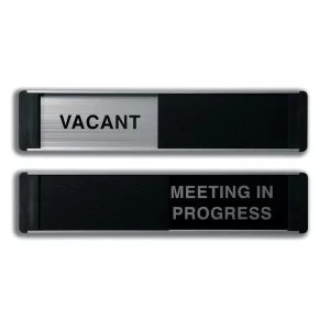 Image of Stewart Superior Sliding Sign VacantMeeting In Progress