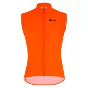 Image of Santini Nebula Puro Wind Mens Gilet - Orange