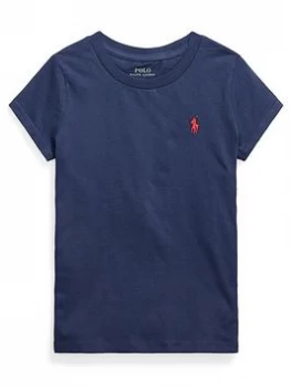 Image of Ralph Lauren Girls Core T-Shirt - Navy, Size Age: 7 Years=S, Women