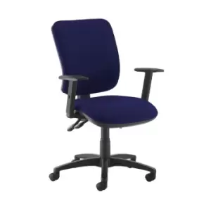 Image of Dams MTO Senza High Back Operator Chair with Adjustable Arms - Slip Grey