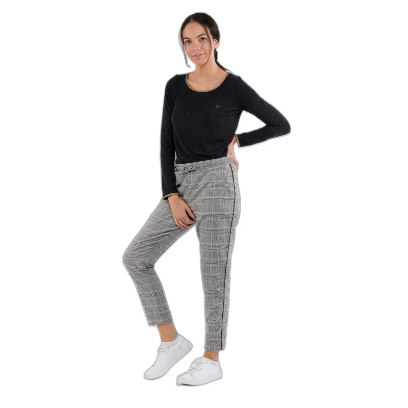 Image of banana moon Womens Trousers Banana Moon Raffi Chess Gris Female M