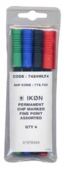 Image of Value Ohp Non-Permanent Fine Assorted PK4