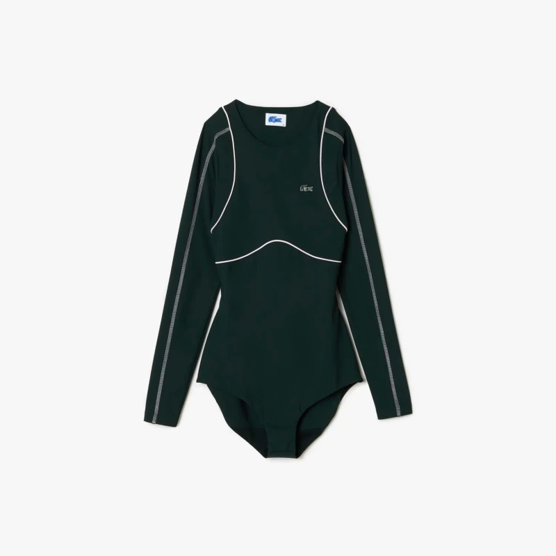 Image of Lacoste Lacoste x Eleven by Venus Long Sleeve Bodysuit - Green Green 8