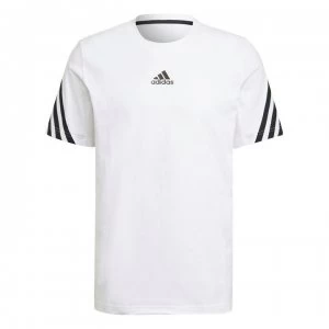 Image of adidas 3S Tape T Shirt Mens - White/Black
