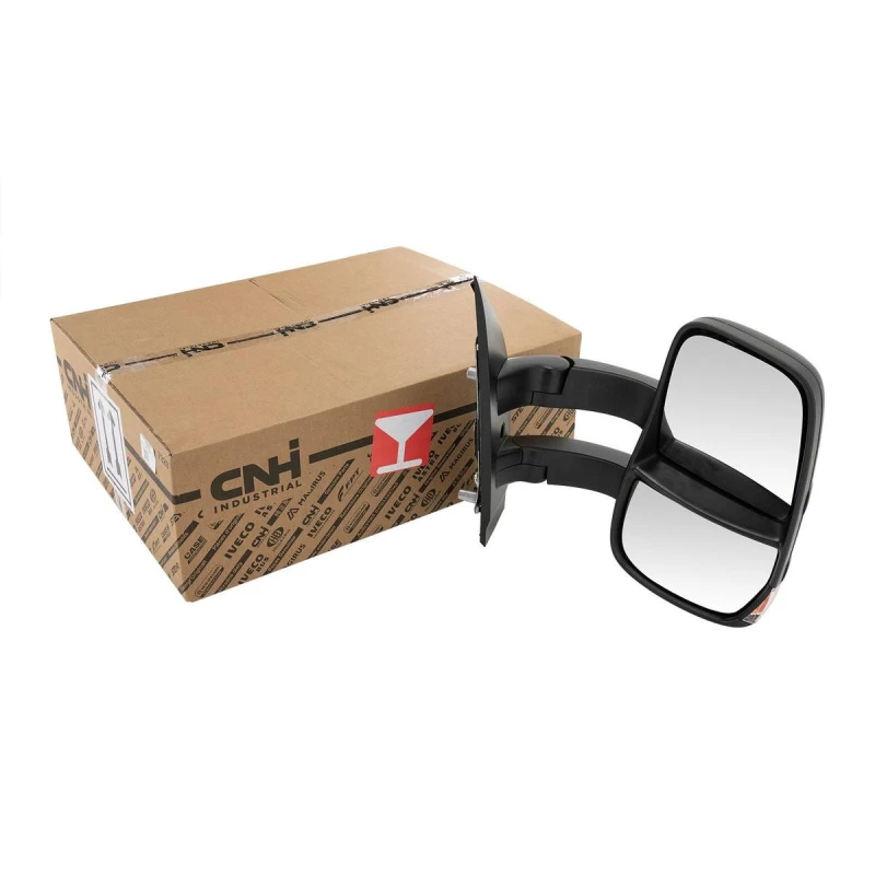 Image of IVECO 5802029798 Wing mirror Right, black, Long mirror arm, Rough Outside Mirror (50)