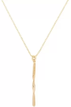 Image of Ladies Karen Millen Gold Plated Textured Twist Pendant KMJ941-22-03