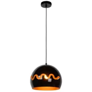 Image of Lucide CORENTIN - Pendant Light Children - Ø28cm - 1xE27 - Black