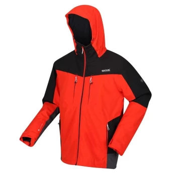 Image of Regatta Highton Stretch II Waterproof Jacket - CajunOra/Blk