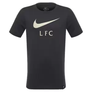 Image of Liverpool 2021-2022 Swoosh Club Tee (Seaweed) - Kids