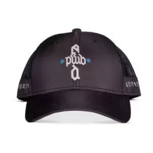 Image of HARRY POTTER Fantastic Beasts: The Secrets of Dumbledore Dumbledore Graphic Print Trucker Cap, Black (BA441145FBS)