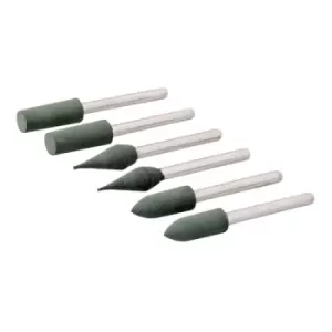 Image of Silverline Rotary Tool Rubber Polishing Point Set 6pce - 6mm Dia