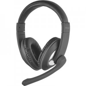 Image of Trust Reno PC headset 3.5mm jack Corded, Stereo Over-the-ear Black