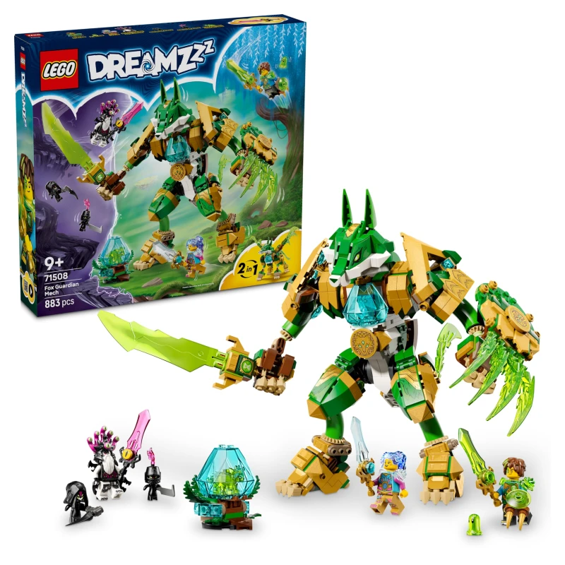 Image of LEGO DREAMZzz Fox Guardian Mech Action Figure Toy 71508