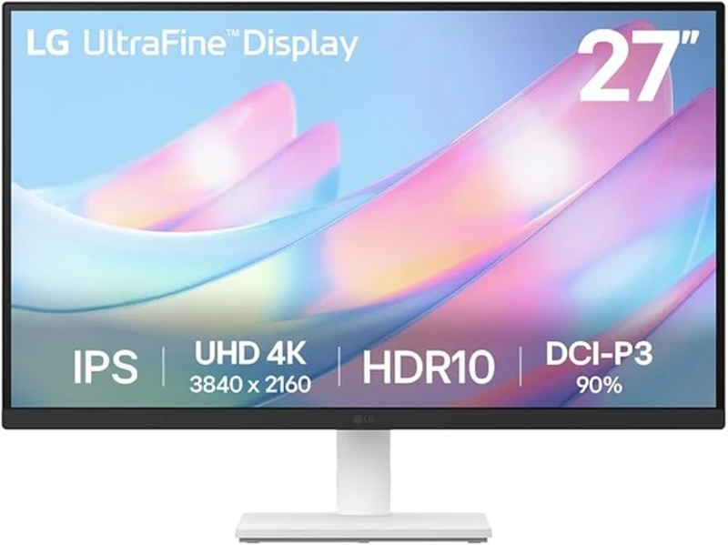 Image of LG 27US550 27 IPS 4K Ultra HD UltraFine White Monitor 27US550-W.AEK White