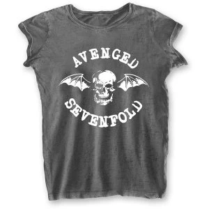 Image of Avenged Sevenfold - Deathbat Ladies Medium T-Shirt - Grey