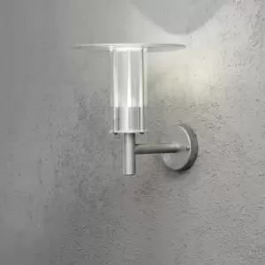 Image of Mode Outdoor Classic Lantern Wall Lamp 8W LED Galvan, Clear Plastic Rough Proof, IP54