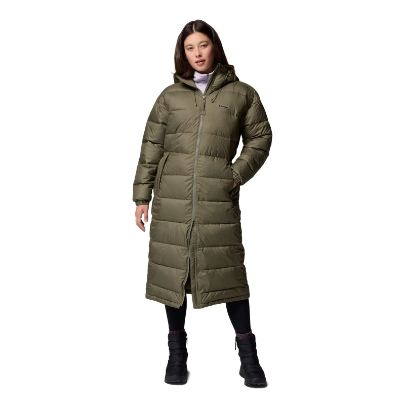 Image of Columbia Womens Pike Lake Thermal Reflective Water Repellent Insulated Puffer Jacket Green female 10 (S)