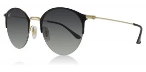 Image of Ray-Ban RB3578 Sunglasses Gold Top Shiny Black 187/11 50mm