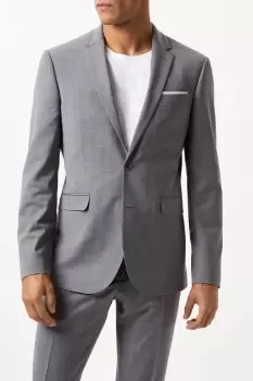 Image of Slim Fit Grey Performance Suit Jacket