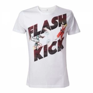 Image of Capcom Street Fighter IV Guiles Flash Kick X-Large T-Shirt - White