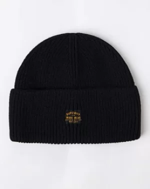 Image of Superdry Black Radar Beanie