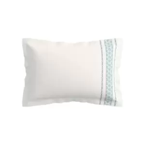 Image of V&A Ninua Oxford Pillowcase, Blue