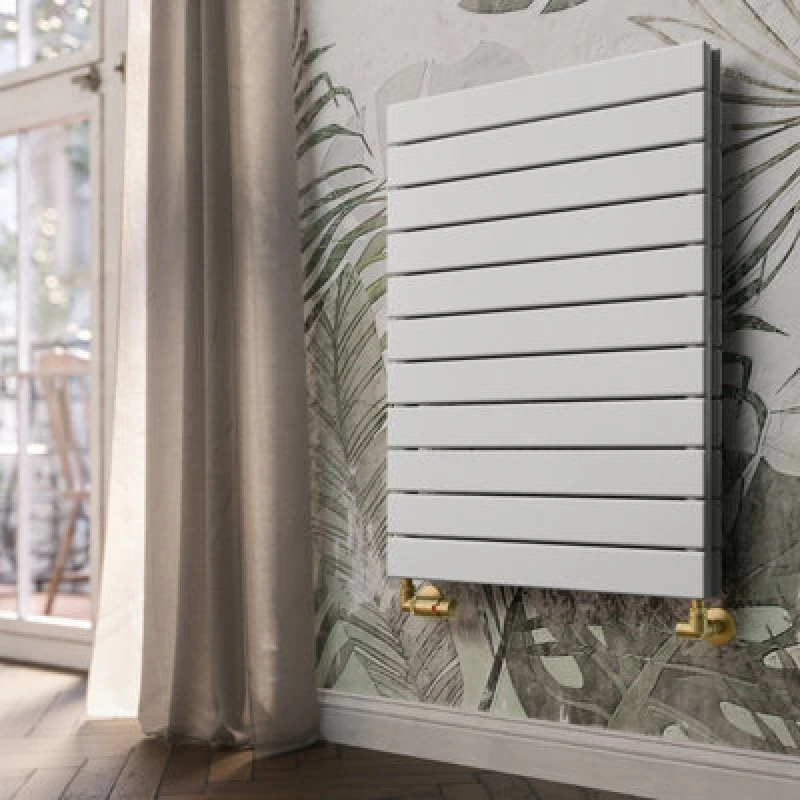 Image of Terma Forte White Hydronic Horizontal Or Vertical Designer 2905Btu Radiator, (W)810mm X (H)600mm