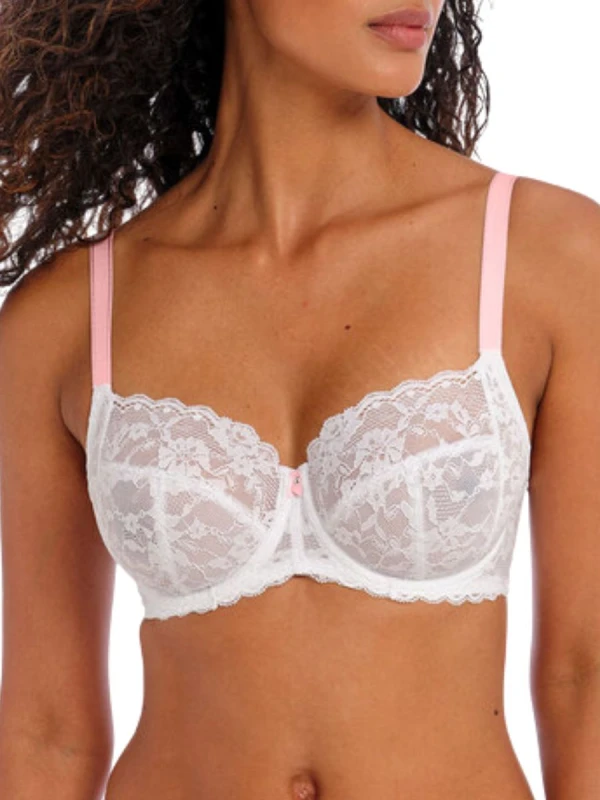 Image of Freya Womens Offbeat Side Support Bra in White Size: 36F White Female 36F
