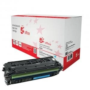 Image of 5 Star Office Supplies HP 508A Cyan Laser Toner Ink Cartridge