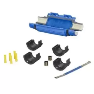 Image of Wiska Shark Gel Insulated Joint with Crimp Connectors & Earth Bonding Kit Blue - SH6801DW