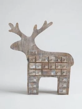 Image of Gisela Graham Reindeer 3D Christmas Advent Calendar Room Decoration