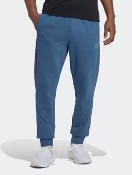 Image of Adidas Fleece Colourblock Pant, Silver, Size S, Men