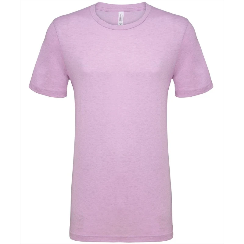 Image of Bella + Canvas Mens Heather Cvc Short Sleeve T-Shirt in Pale Lilac Size: XS Pale Lilac Male XS