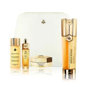 Image of Guerlain Abeille Royale Double R Serum Age-Defying Programme: Serum, Oil, Lotion, Day Cream - Clear