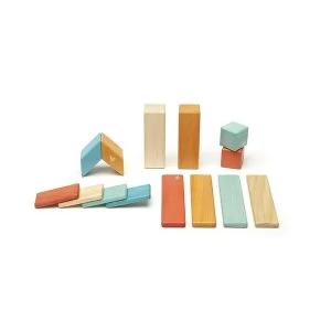 Image of 14 Piece Tegu Magnetic Wooden Block Set Sunset