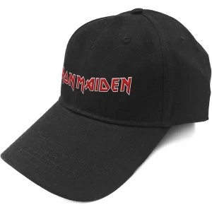 Image of Iron Maiden - Logo Mens Baseball Cap - Black