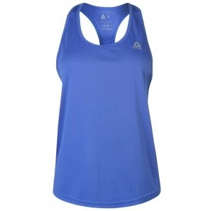 Image of Reebok Logo Tank Top Ladies - Crush Cobalt