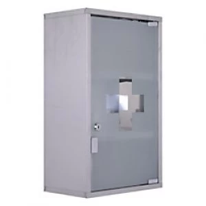 Image of HOMCOM Medicine Cabinet Silver 580 mm x 260 mm x 370 mm