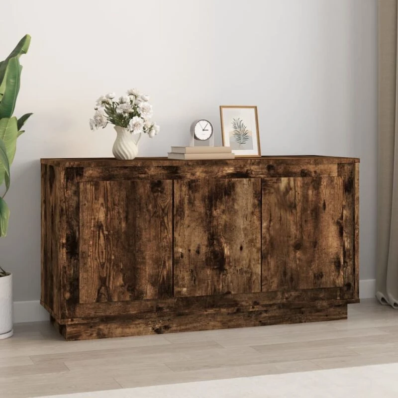Image of VIDAXL Sideboard Smoked Oak 102x35x55cm Engineered Wood Vidaxl 8720845794873