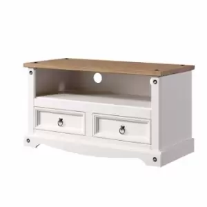 Image of Corona White Flat Screen TV Unit