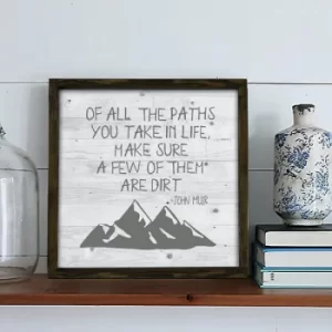 Image of KZM276 Brown Beige Grey Decorative Framed MDF Painting