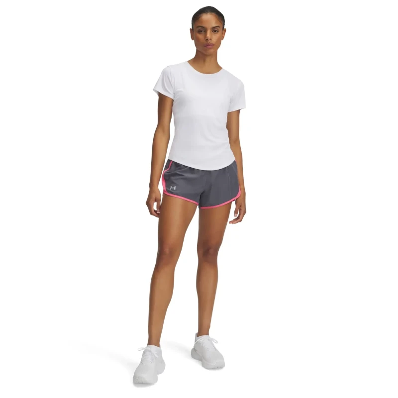 Image of Under Armour Performance Gym Shorts Gray / Pink female 12 (M)